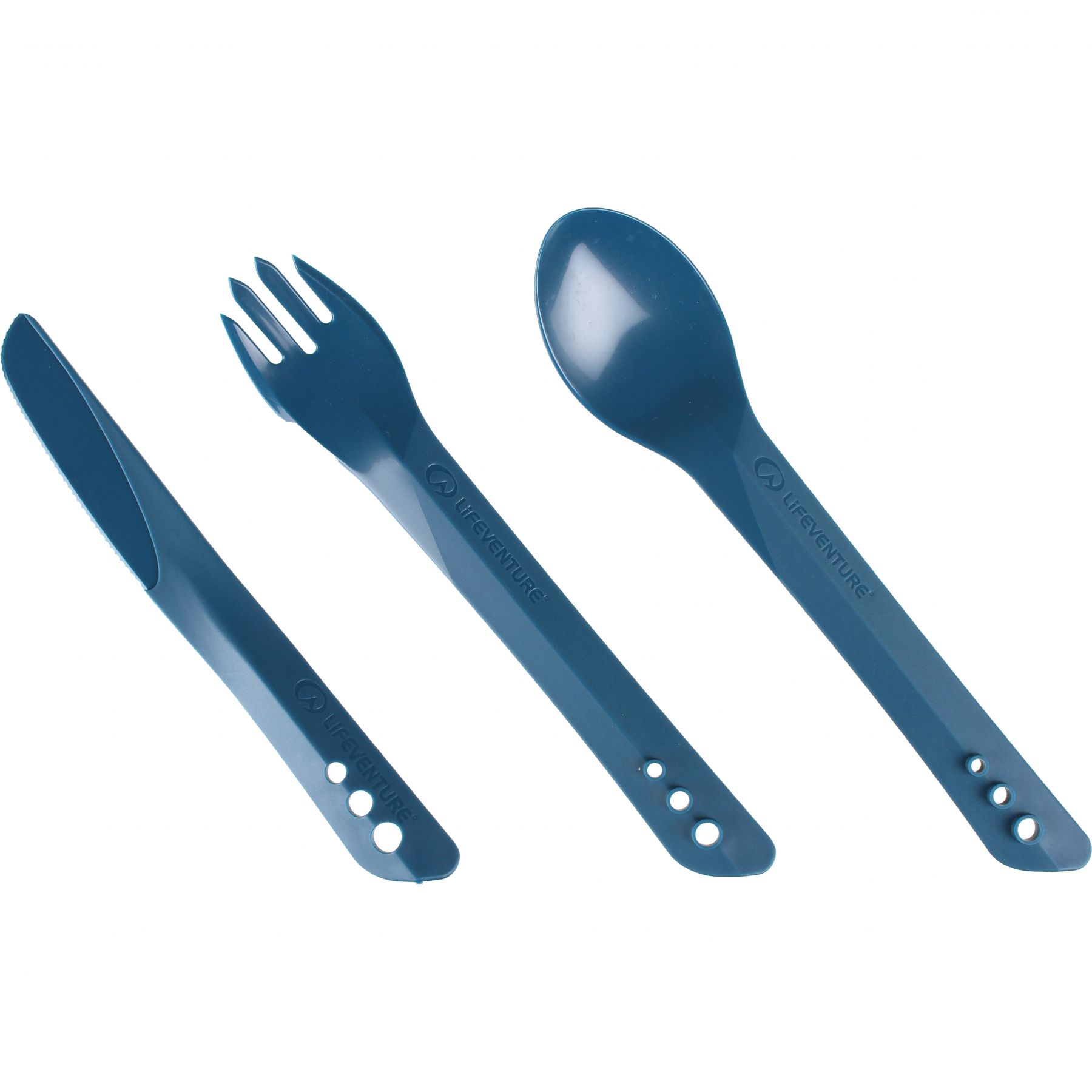 Lifeventure Ellipse Besteckset, Unisex, navy blau