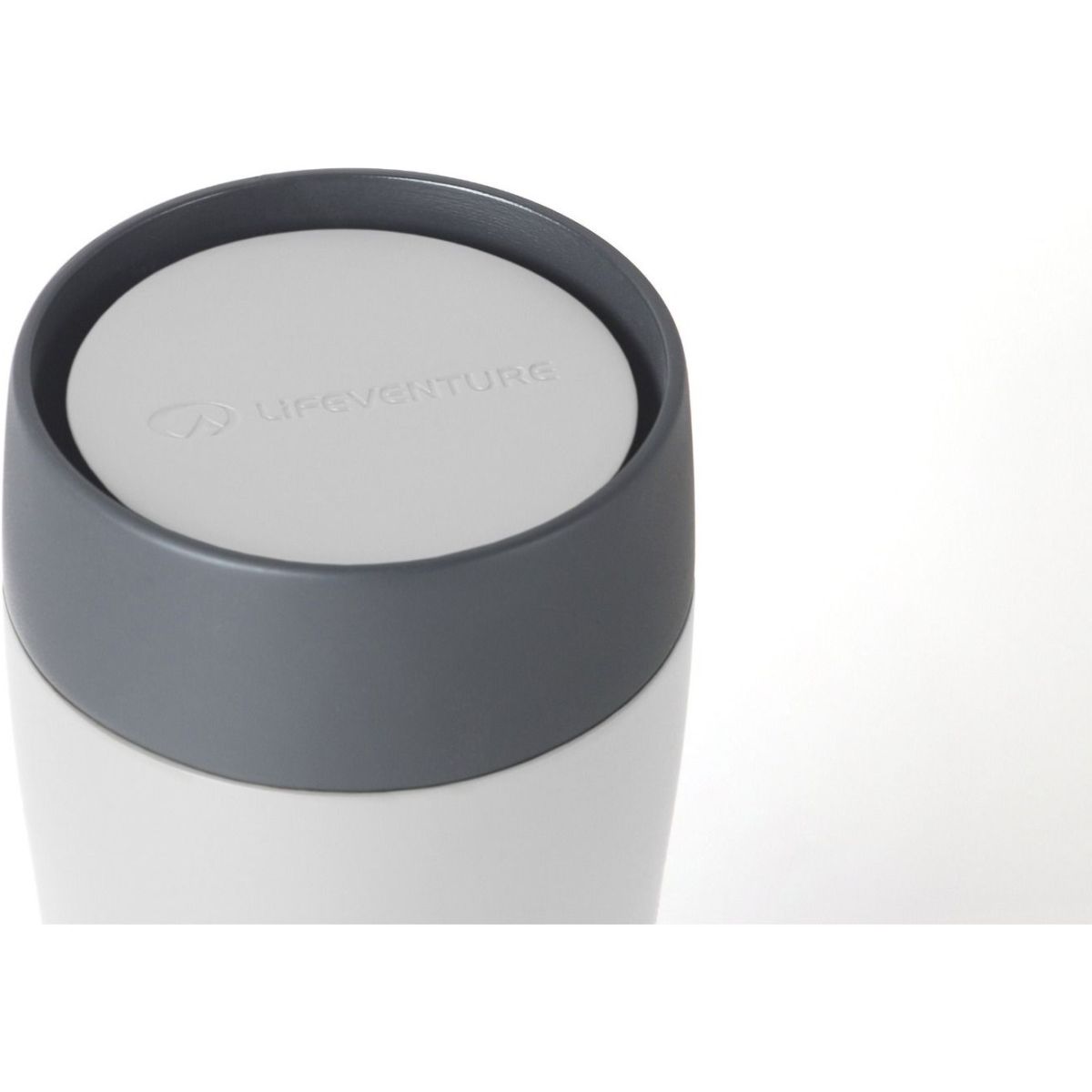 Lifeventure One Touch Thermal Mug, Thermobecher, 350 ml, hellgrau — 2