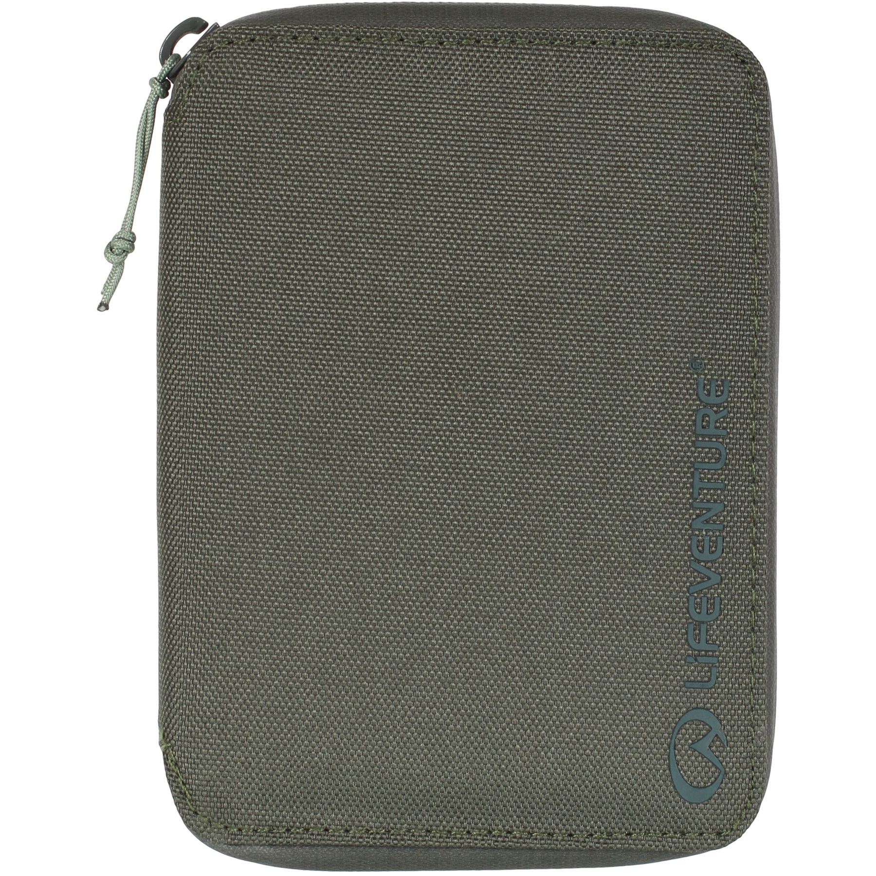 Lifeventure RFID Mini Travel Wallet aus recycelten Materialien, olivgrün
