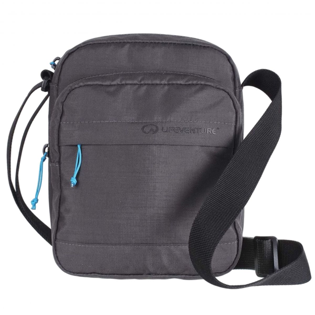 Lifeventure RFiD Schultertasche, grau — 2