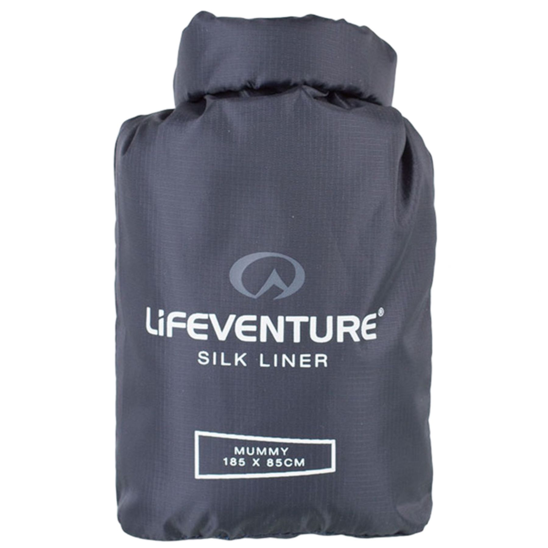 Lifeventure Seidenschlafsack Liner, Mumie, Grau