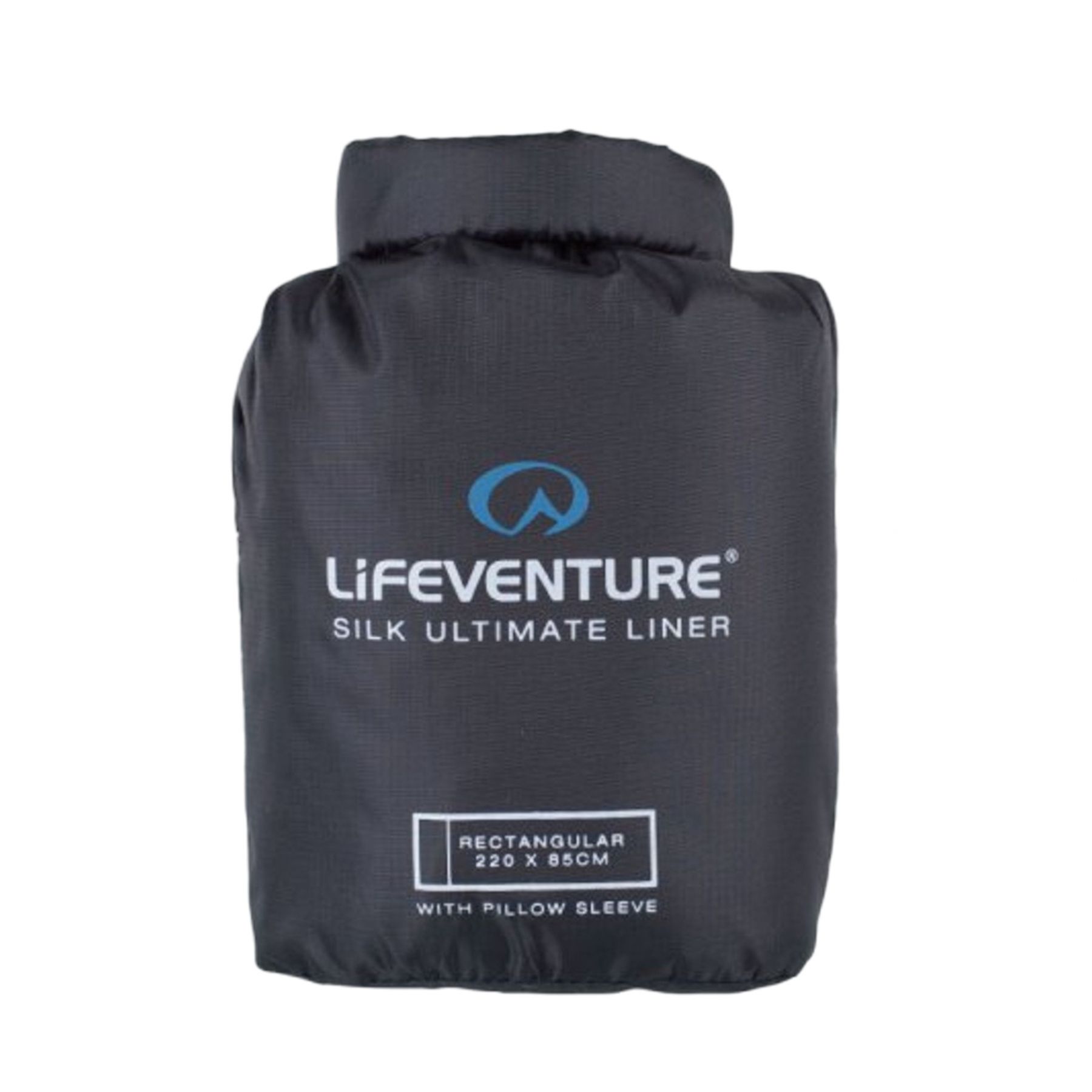 Lifeventure Silk Ultimate Schlafsack Inlett, rechteckig, schwarz