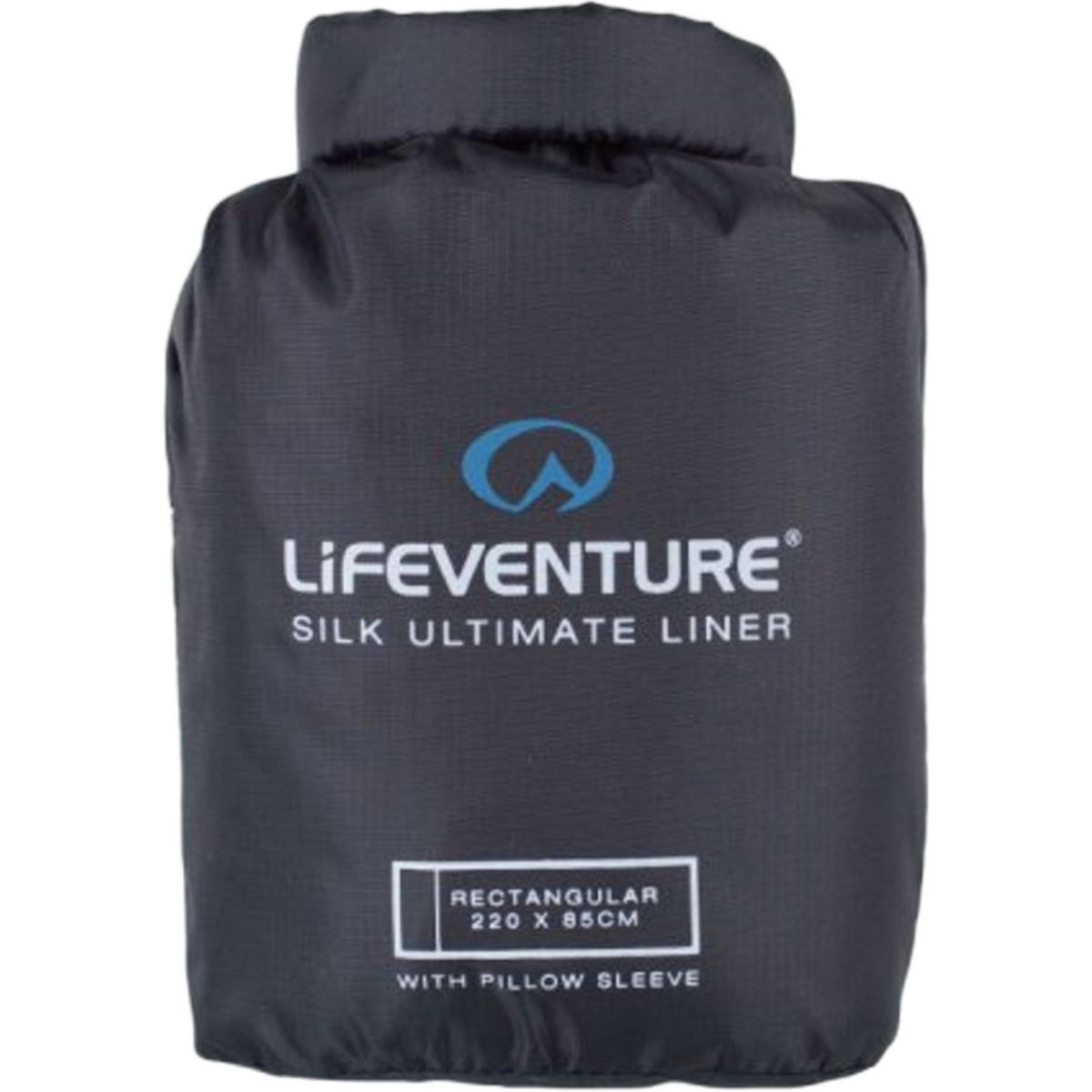 Lifeventure Silk Ultimate Schlafsack Inlett, rechteckig, schwarz