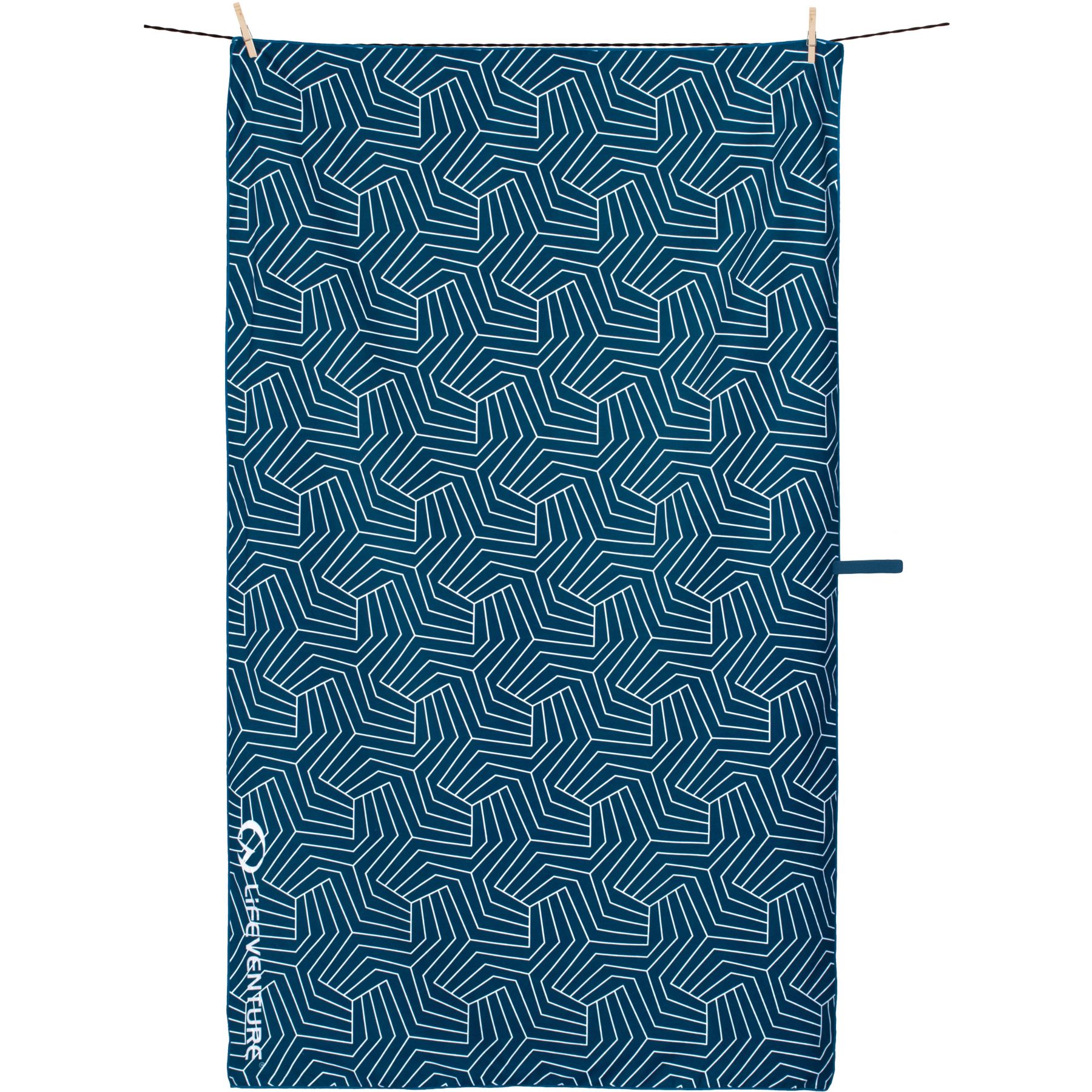 Lifeventure Trek Towel aus recyceltem SoftFibre, geometrisch