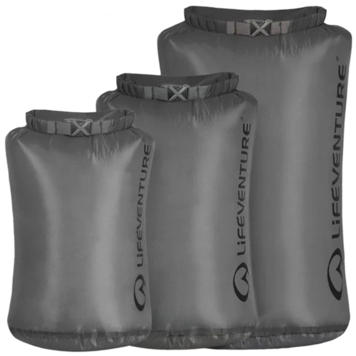 Lifeventure Ultralight Dry Bag Multipack, Unisex, Grau — 2