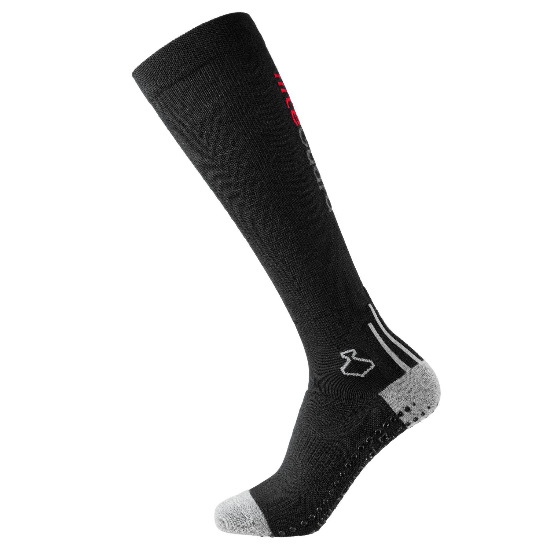 Liiteguard Merino Shin-Tech Grip Laufsocke, schwarz
