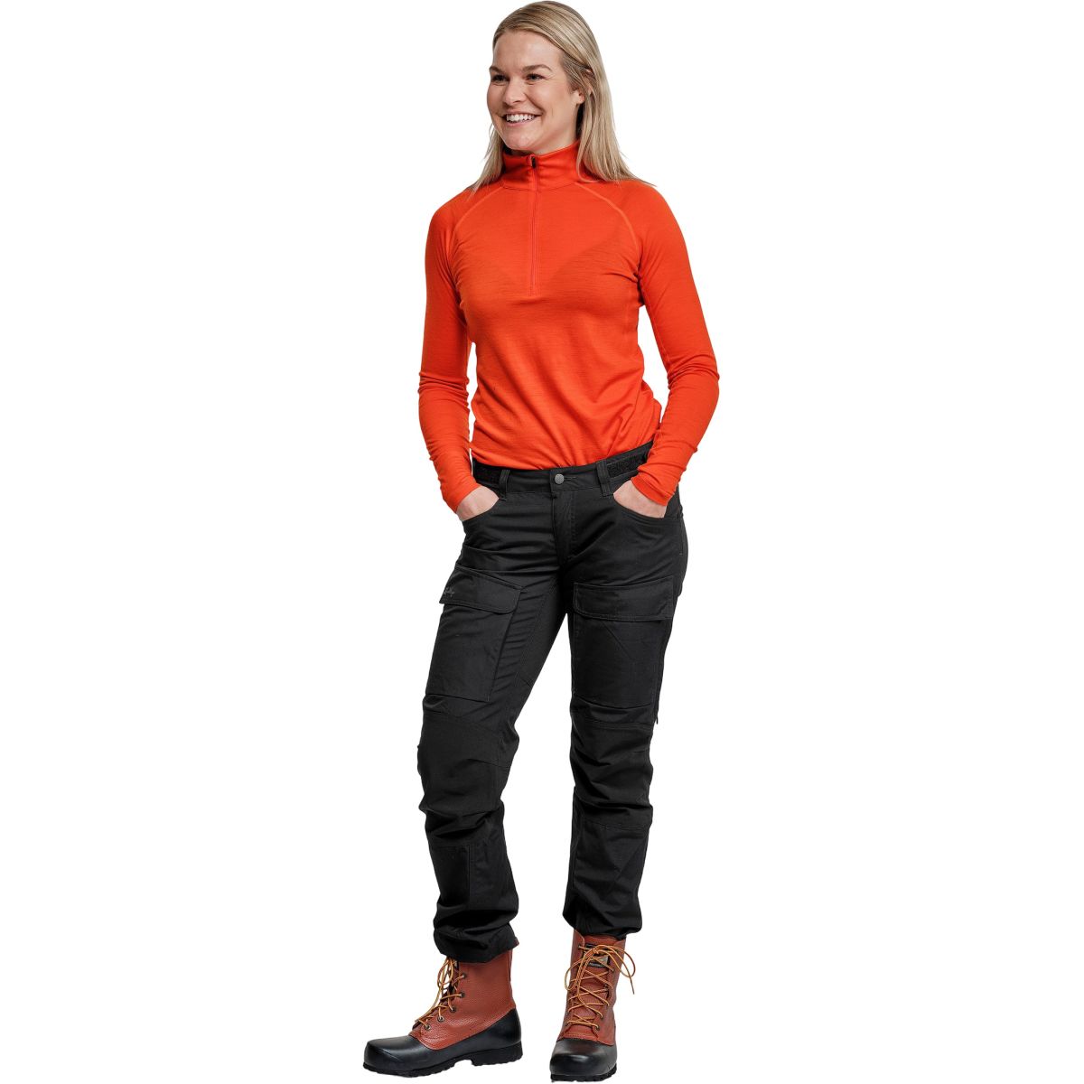 Lundhags Authentic II Hose, Wanderhose, Damen, Schwarz — 2
