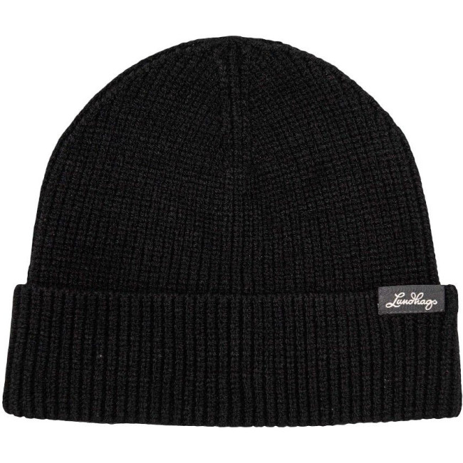 Lundhags Core Ribbed Beanie, Mütze, schwarz