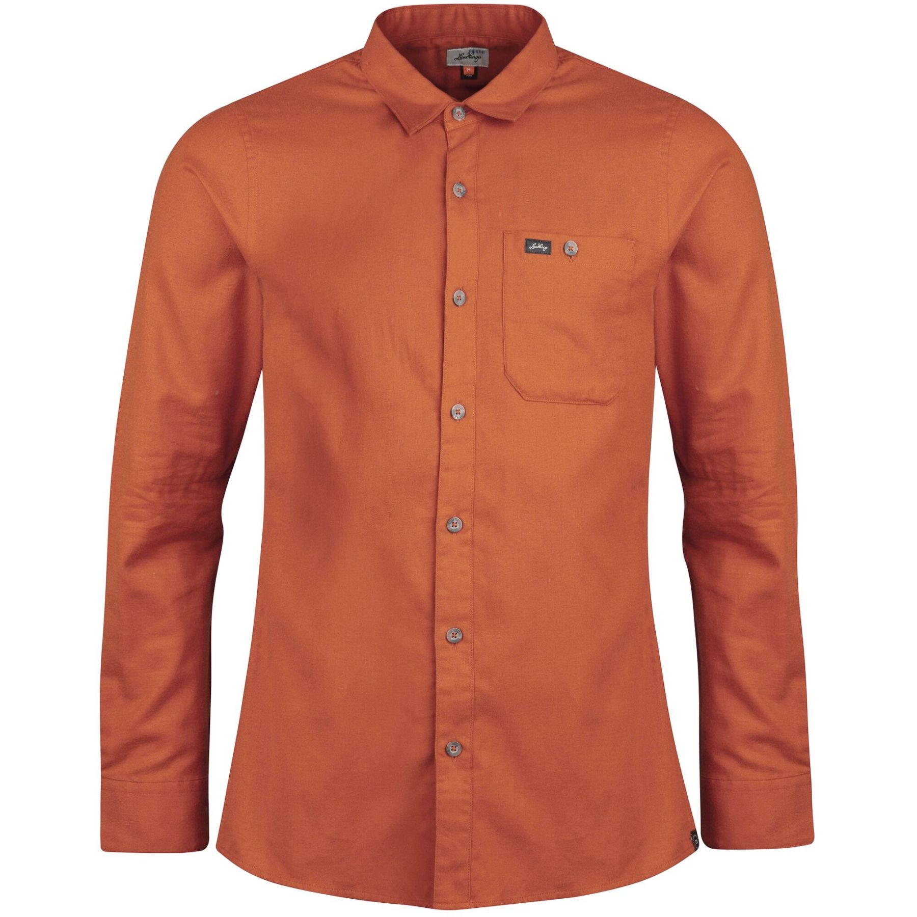 Lundhags Ekren Solid Ms LS Shirt, Hemd, Herren, Rot