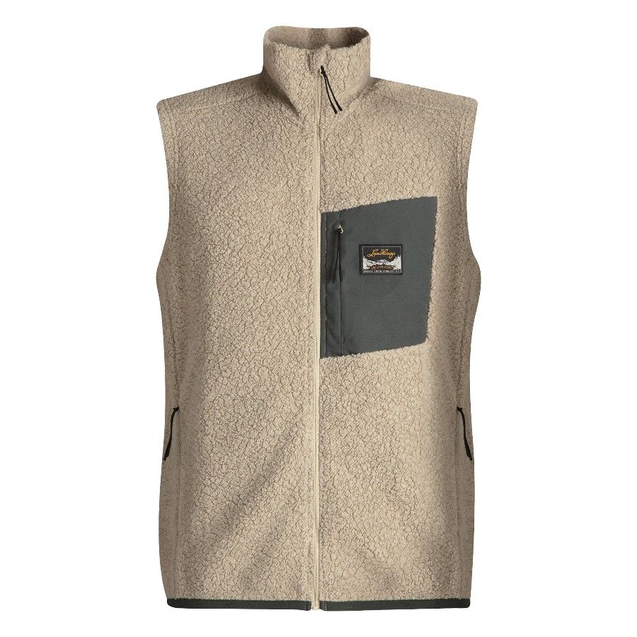 Lundhags Flok Wool MS Pile Weste, Zwischenschicht, beige