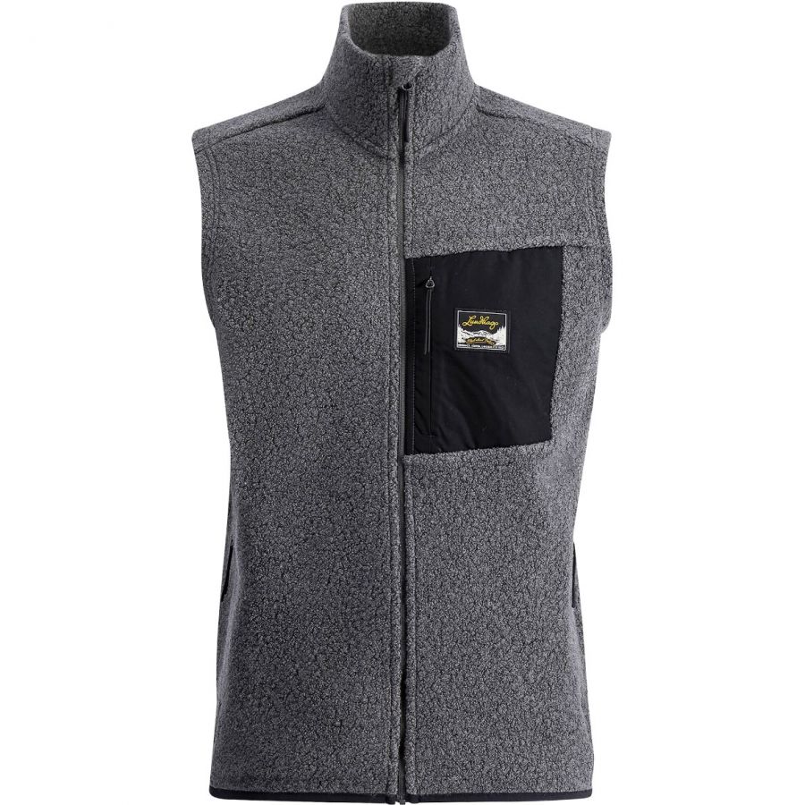 Lundhags Flok Wool Ms Pile Weste, Zwischenschicht, Herren, Grau