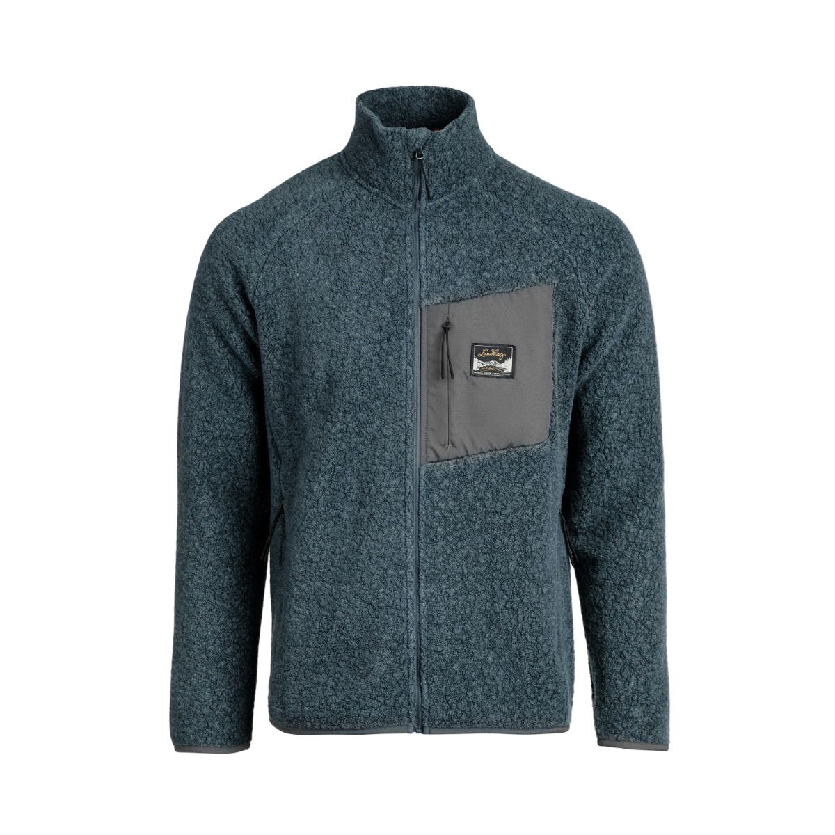 Lundhags Flok Wool MS Pile, Zwischenschicht, blau