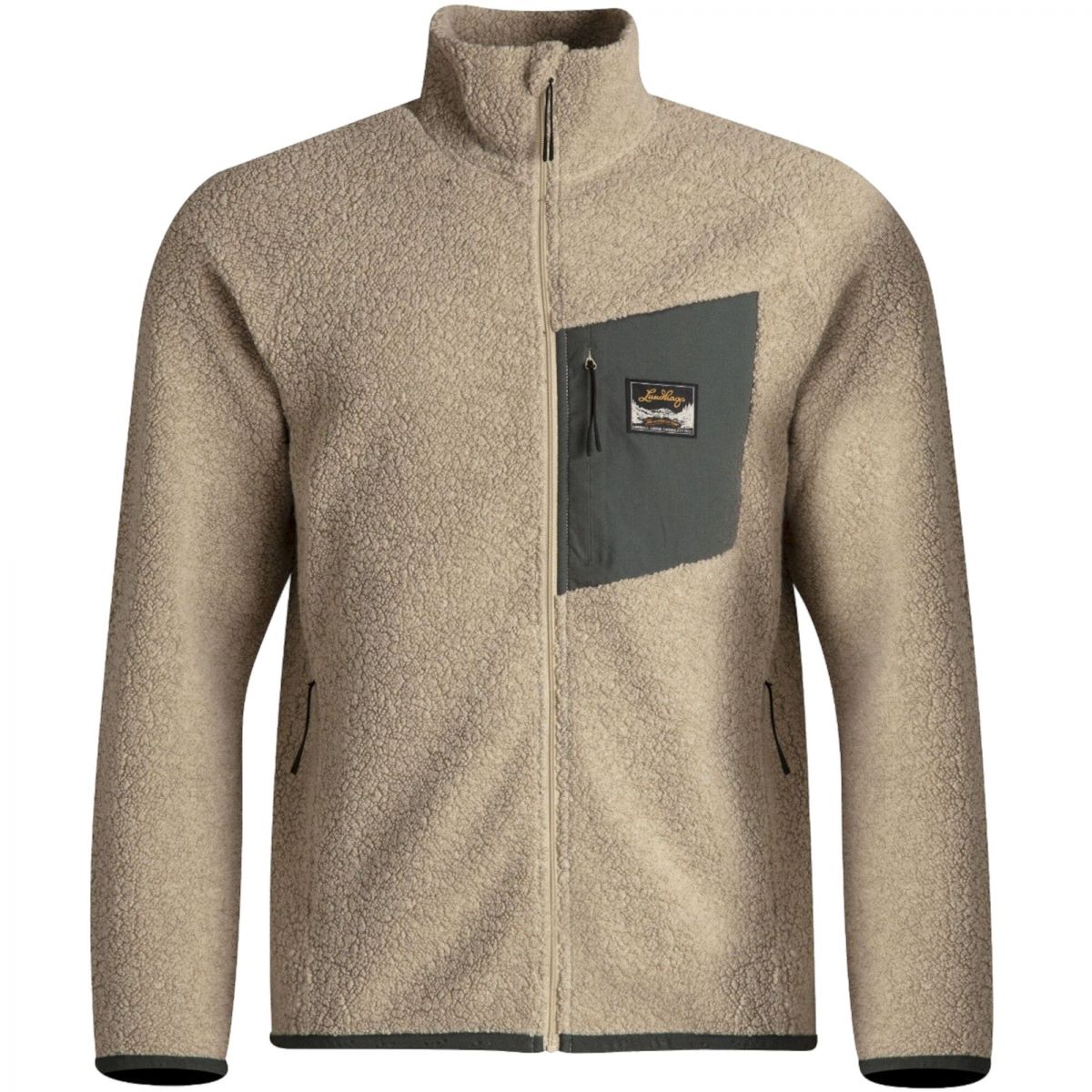 Lundhags Flok Wool Ms Pile, Zwischenschicht, Herren, Beige — 2