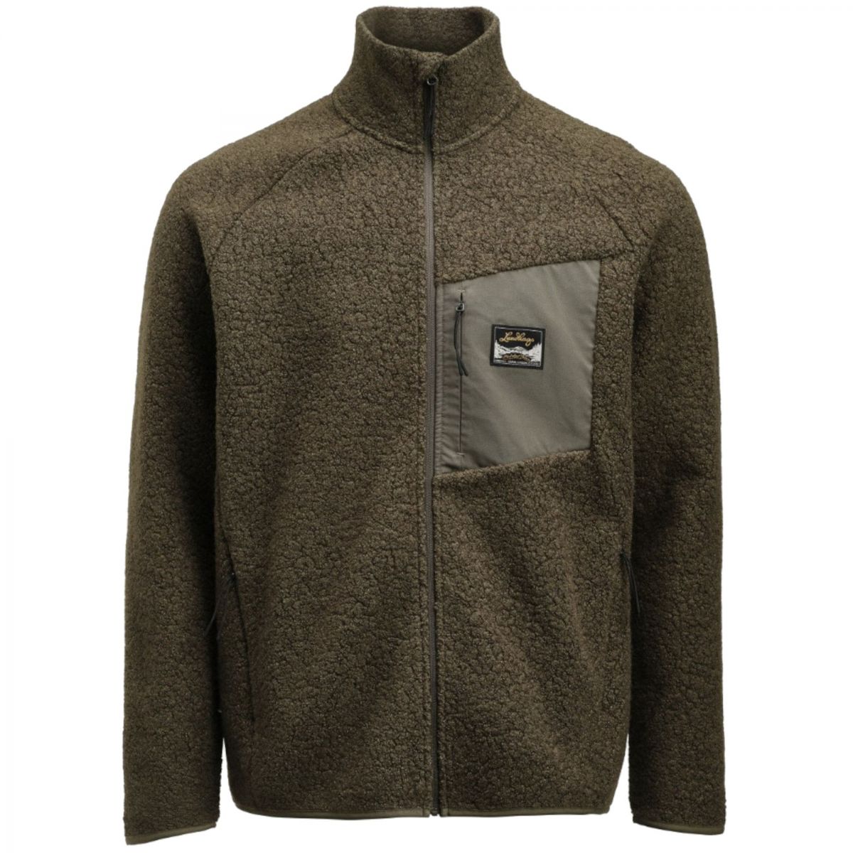 Lundhags Flok Wool Ms Pile, Zwischenschicht, Herren, Grün — 2