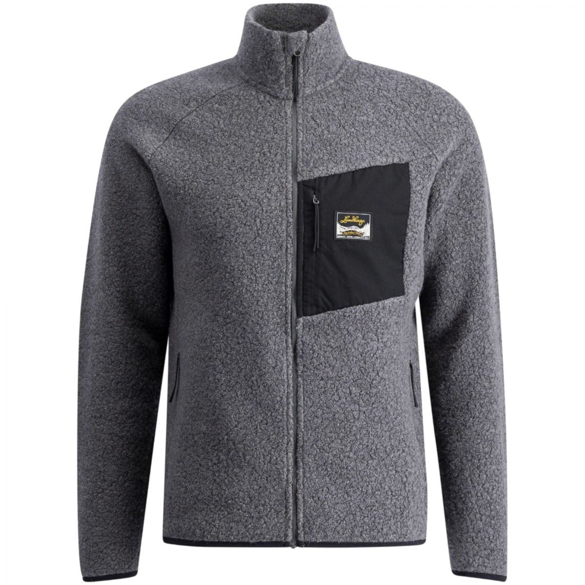 Lundhags Flok Wool Ms Pile, Zwischenschicht, Herren, Grau — 2