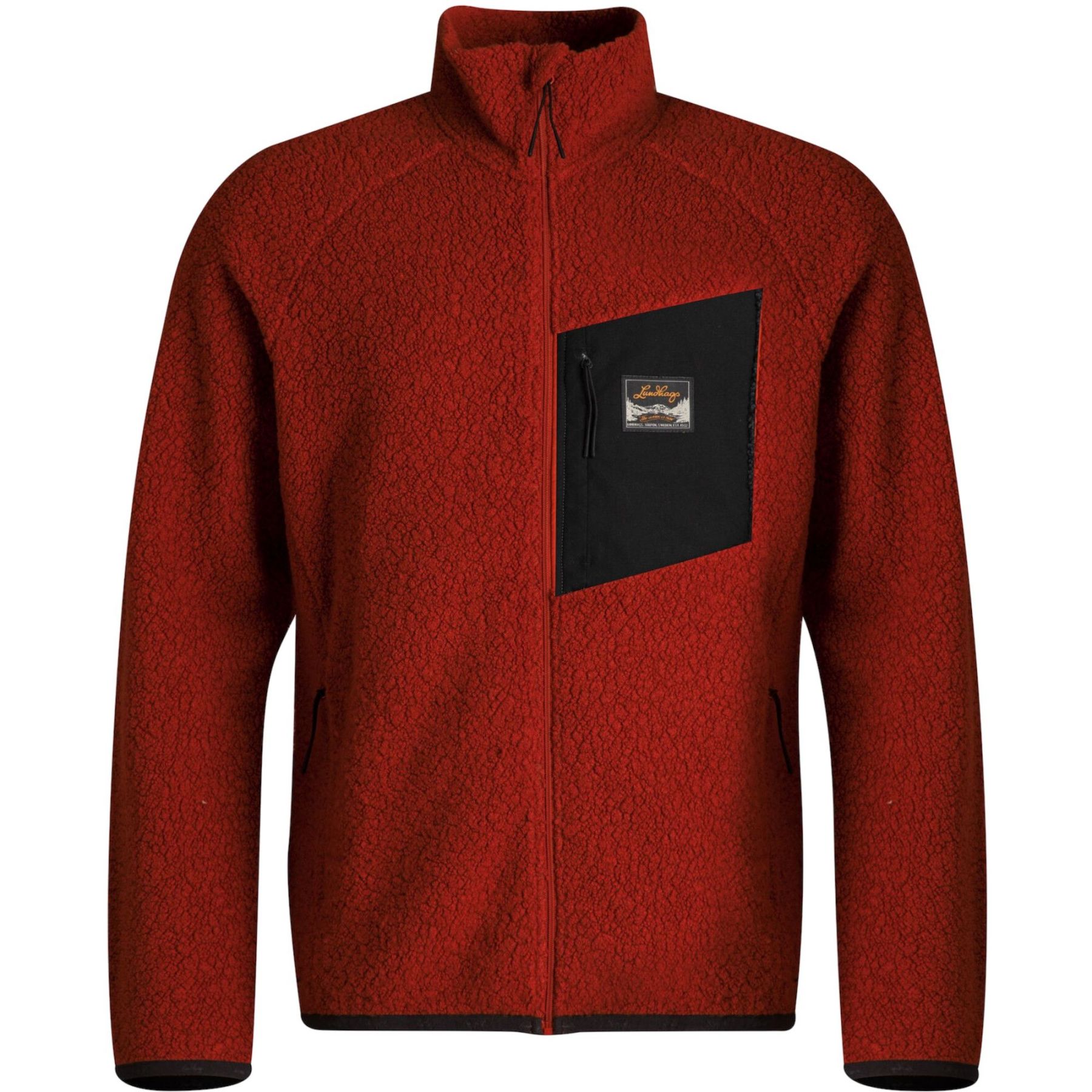 Lundhags Flok Wool Ms Pile, Zwischenschicht, Herren, Rot