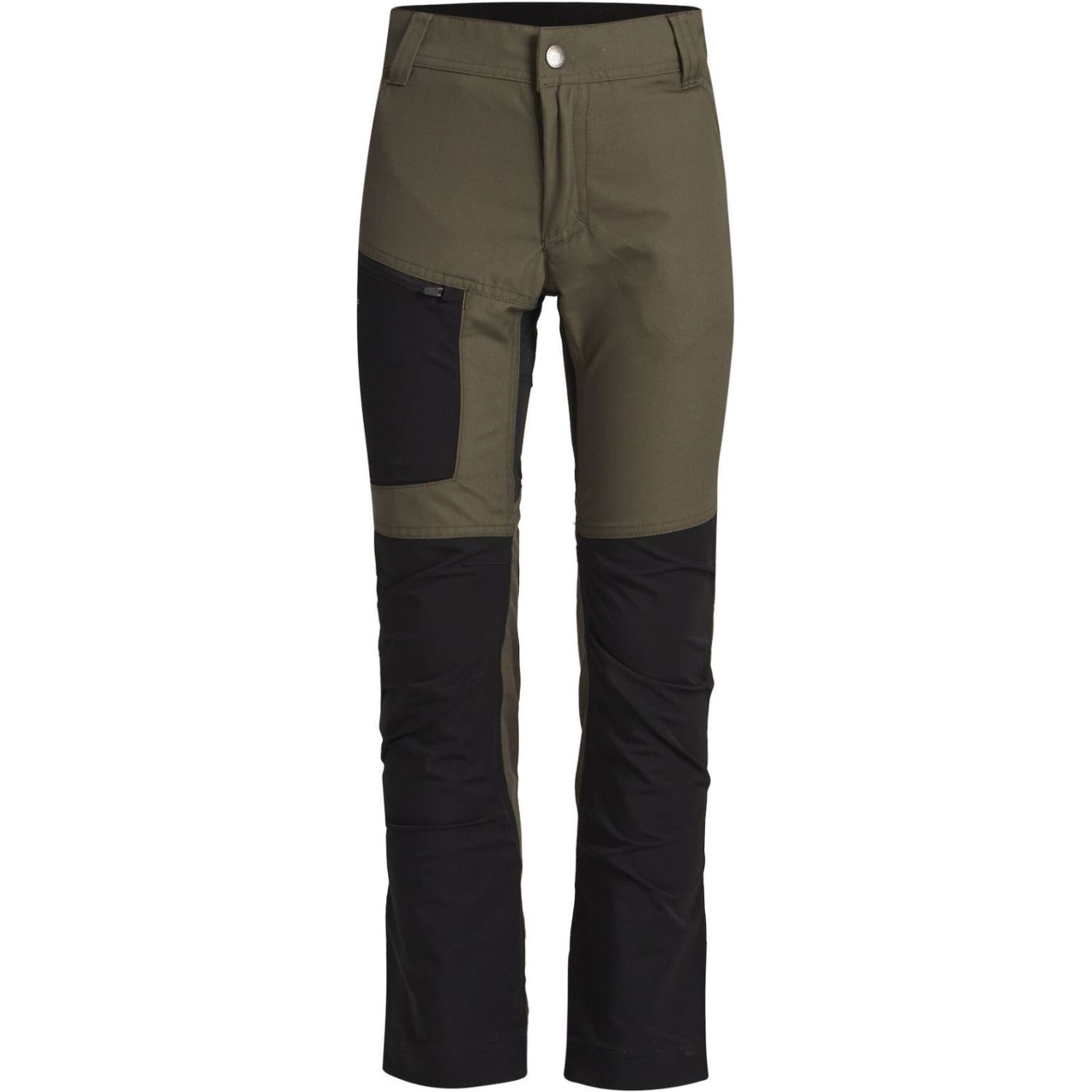 Lundhags Fulu Stretch Hybrid Pant JR, Wanderhosen, grün/schwarz