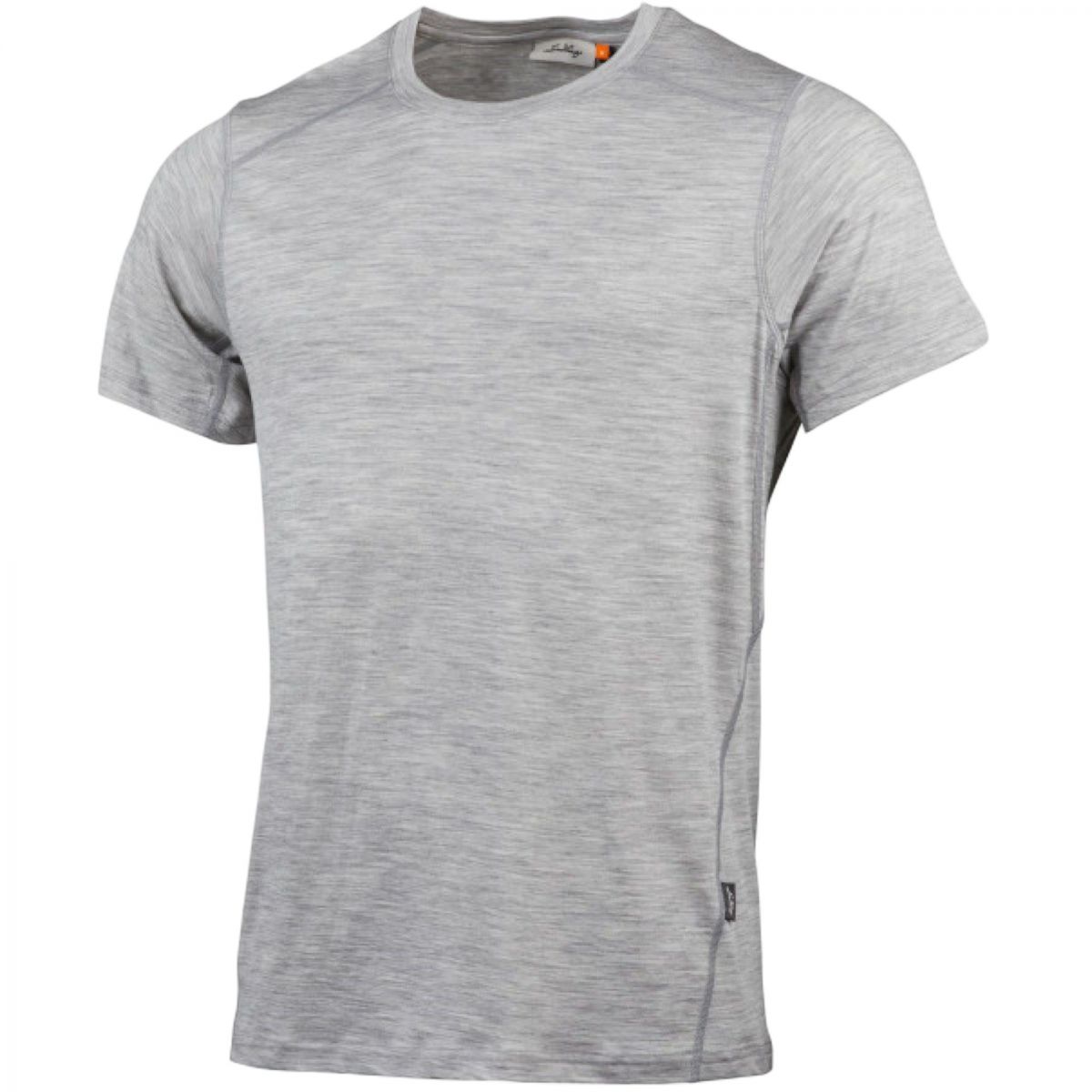 Lundhags Gimmer Merino Lt Ms Tee, Zwischenschicht, Herren, Grau — 2