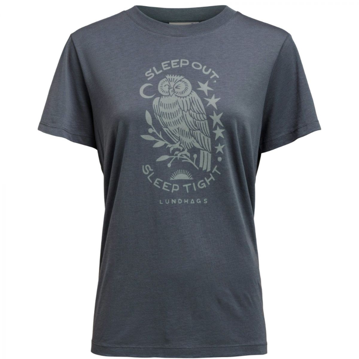 Lundhags Järpen Printed T-shirt, T-Shirt, Damen, Blau — 2