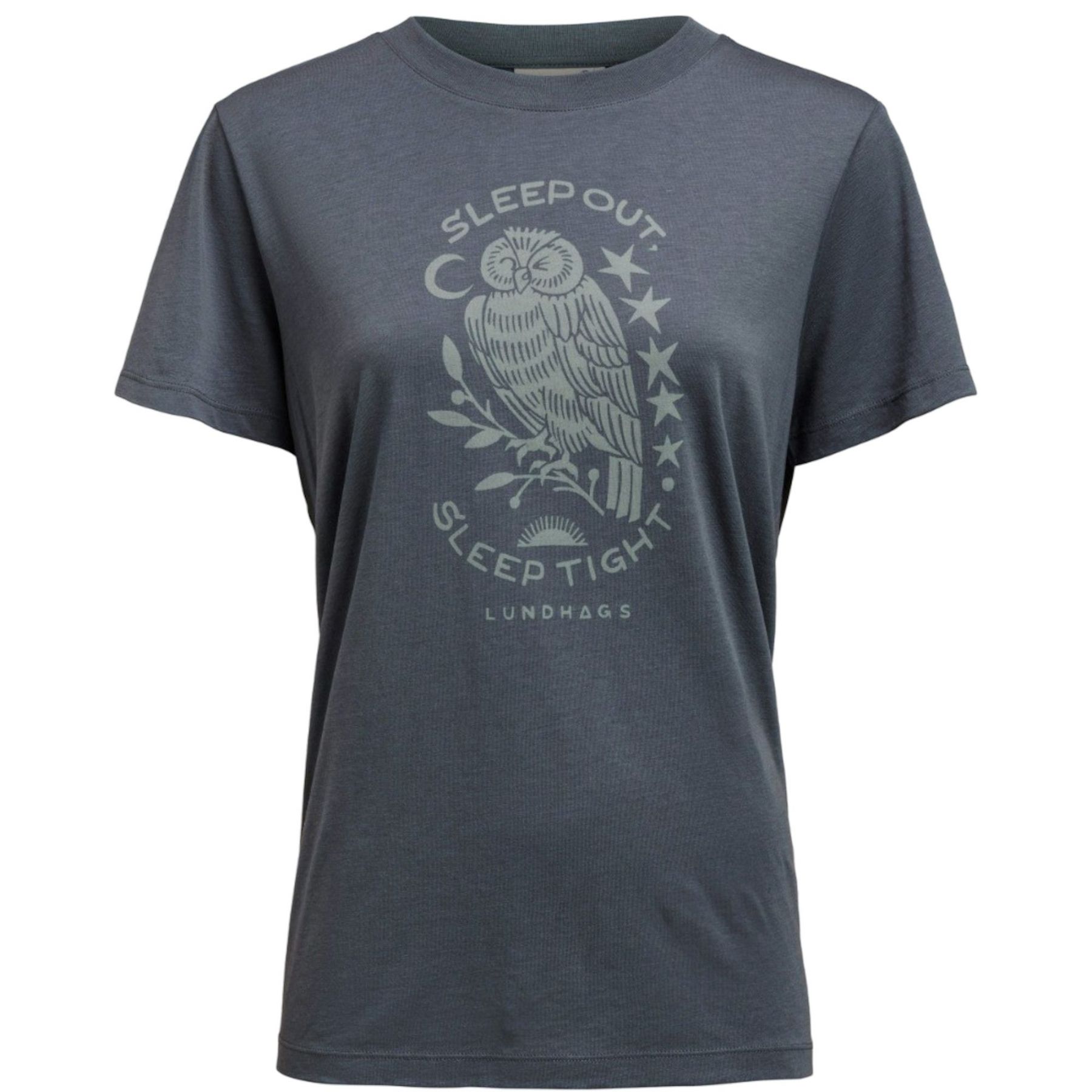 Lundhags Järpen Printed T-shirt, T-Shirt, Damen, Blau