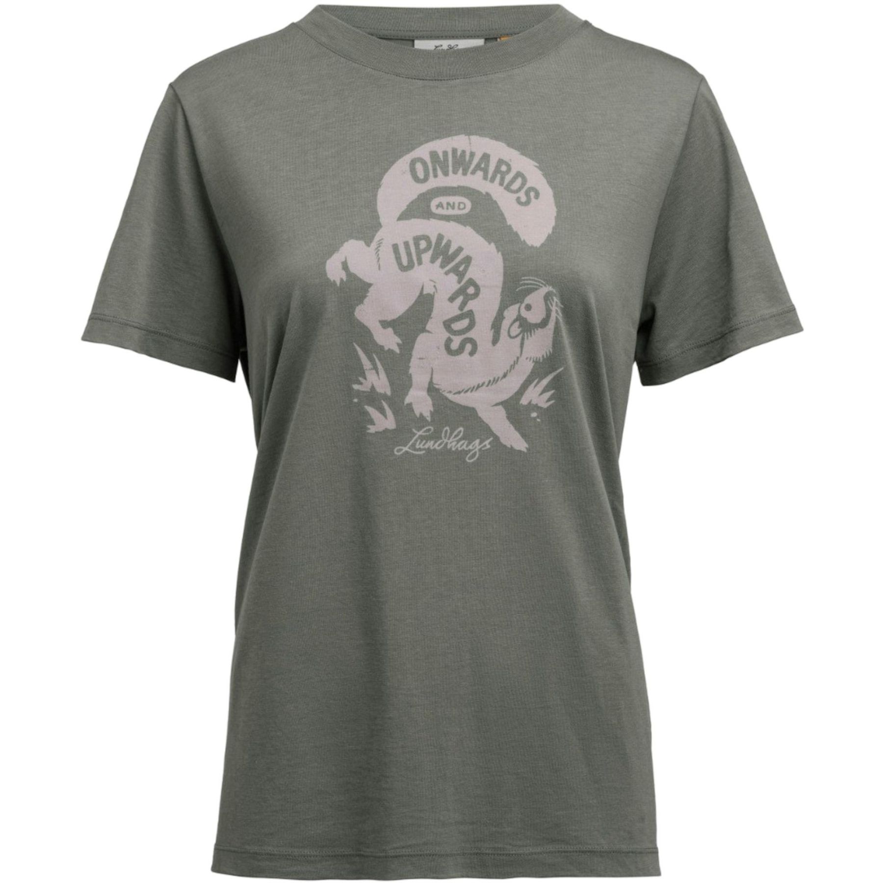 Lundhags Järpen Printed T-shirt, T-Shirt, Damen, Grün