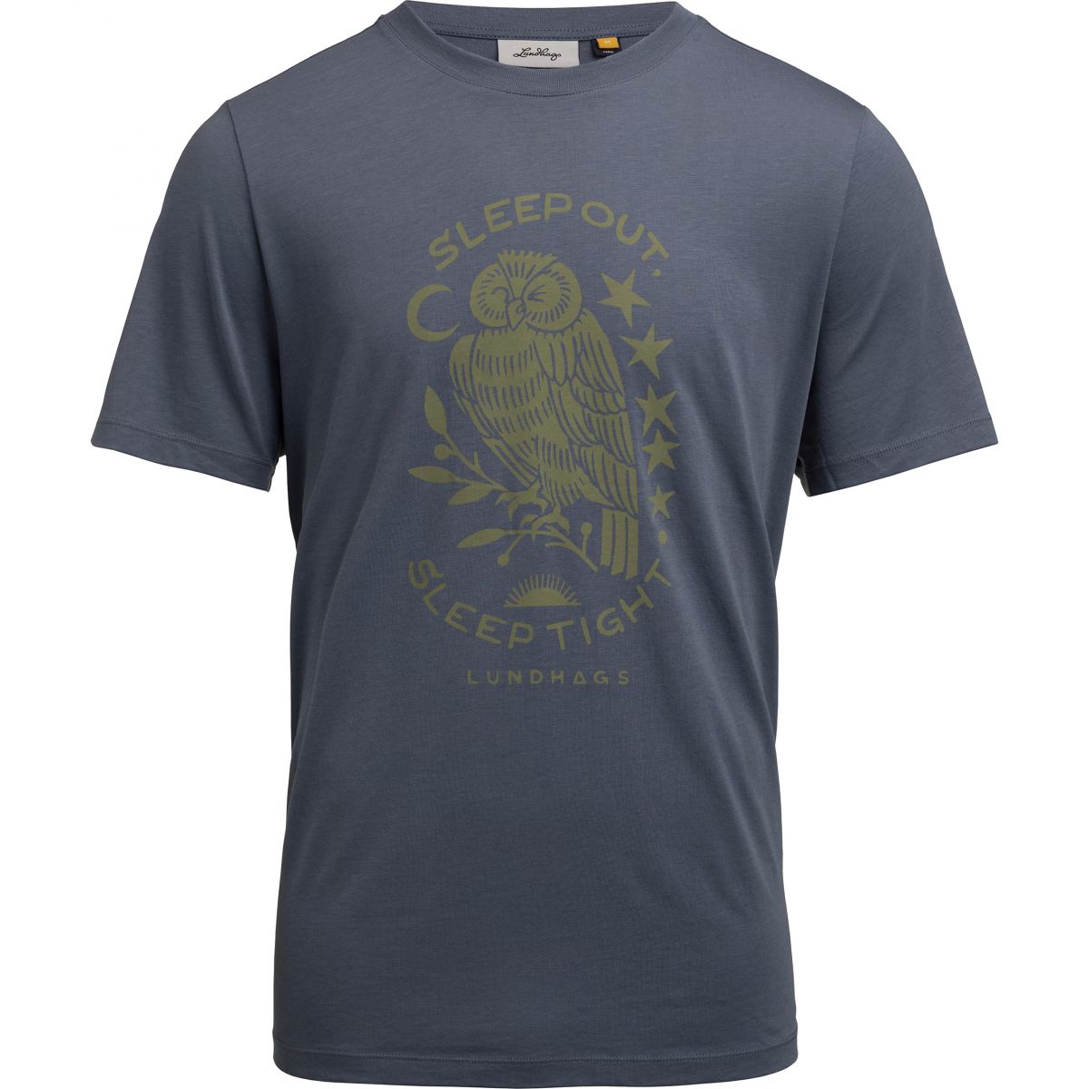 Lundhags Järpen Printed T-shirt, T-Shirt, Herren, Blau — 2