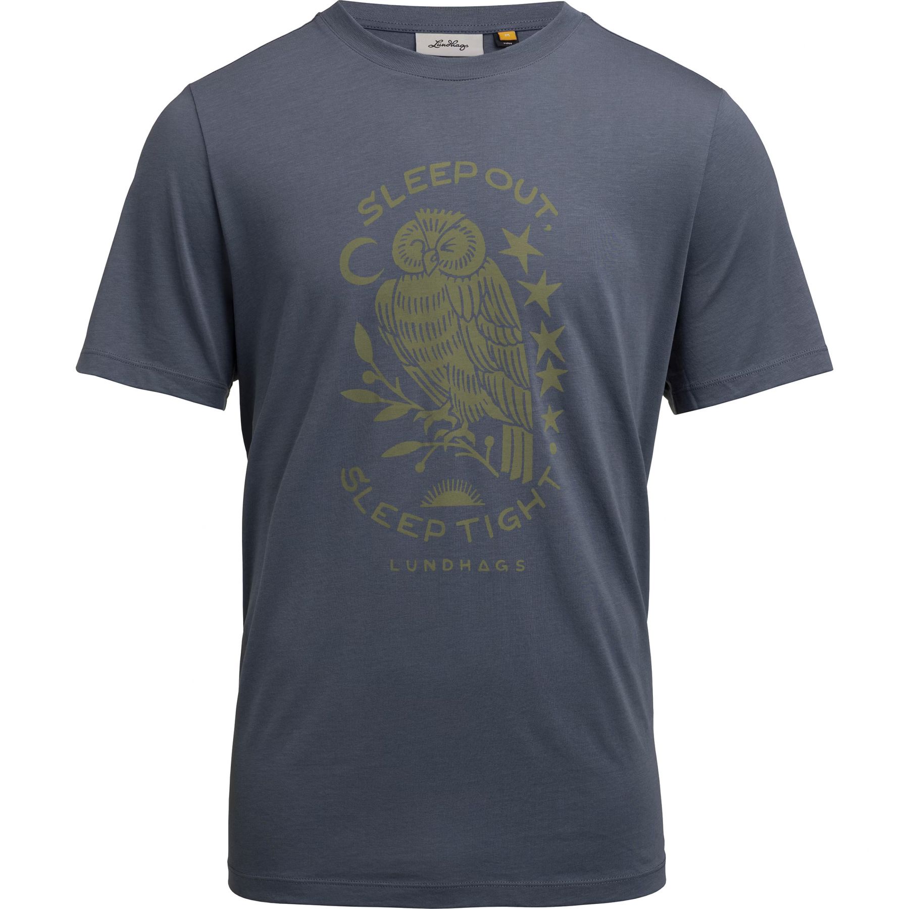 Lundhags Järpen Printed T-shirt, T-Shirt, Herren, Blau