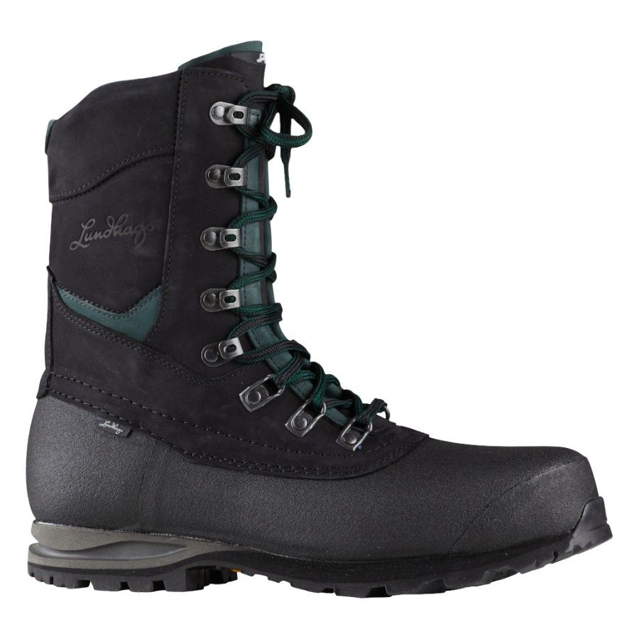 Lundhags Jaure II MS Lt High, Wanderstiefel, schwarz/dunkelgrün