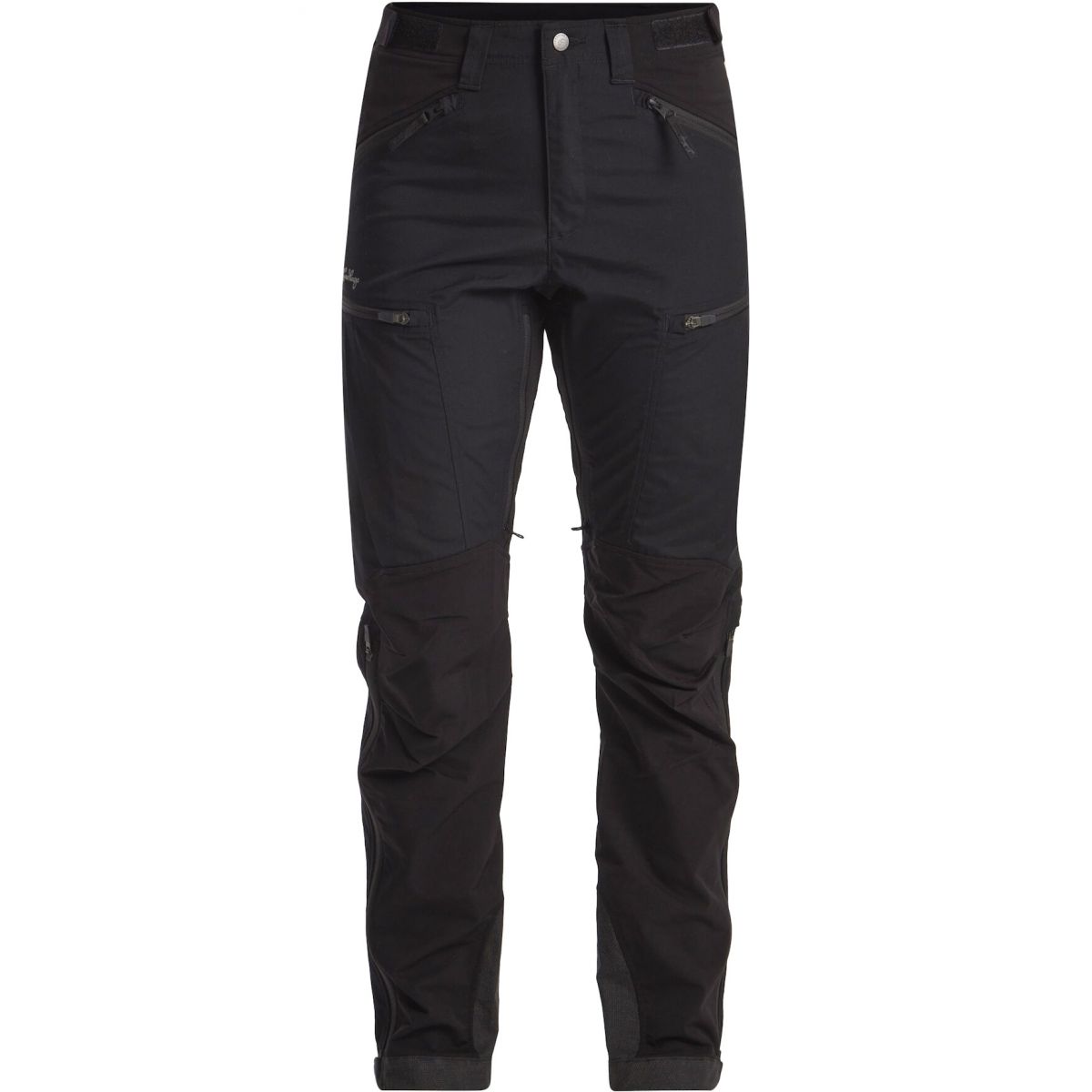 Lundhags Makke High Waist Curved Pants W Short, Wanderhose, Damen, Schwarz — 2