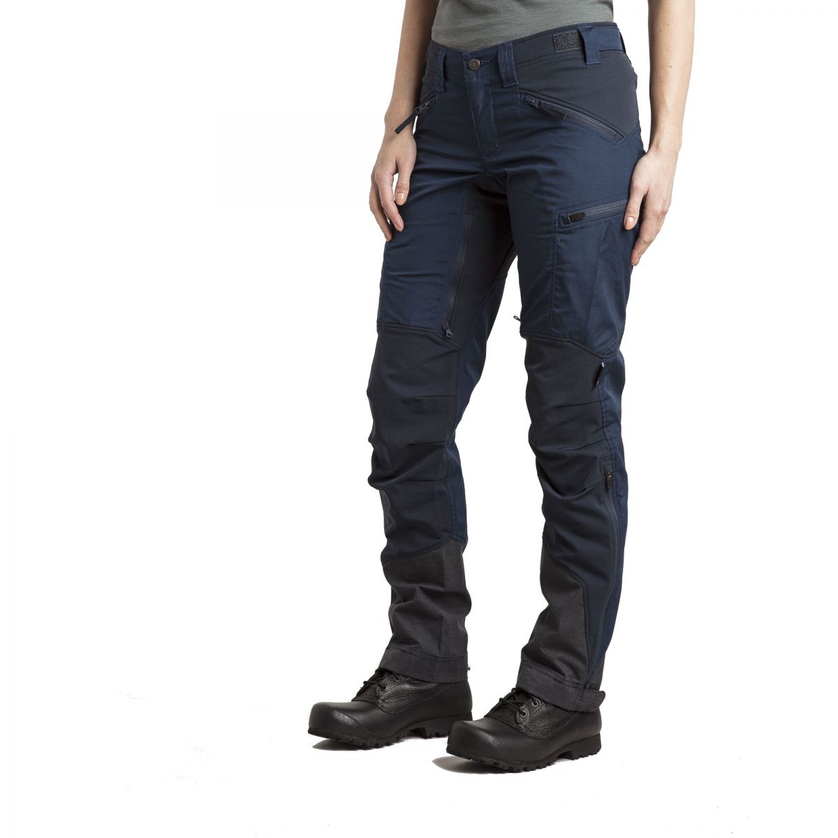 Lundhags Makke Hose Kurz, Wanderhose, Damen, Blau — 2