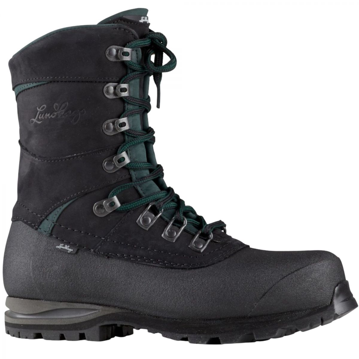 Lundhags Mira II Ws Lt High, Wanderstiefel, Damen, Schwarz/Grün — 2
