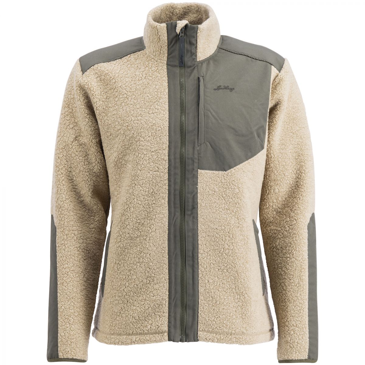 Lundhags Saruk Wool Pile Mid Full Zip M, Mittelschicht, beige — 2