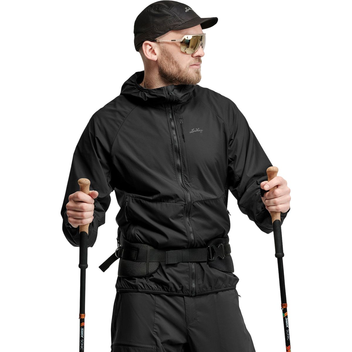 Lundhags Tived Light Windbreaker Jacket, Shelljacke, Herren, Schwarz — 2