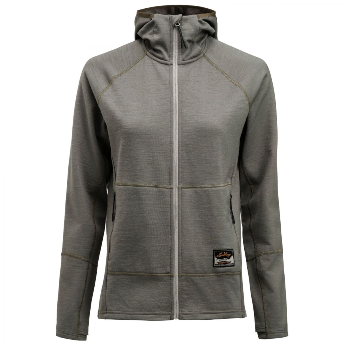Lundhags Tived Merino Hoodie, Midlayer, Damen, Grün — 2