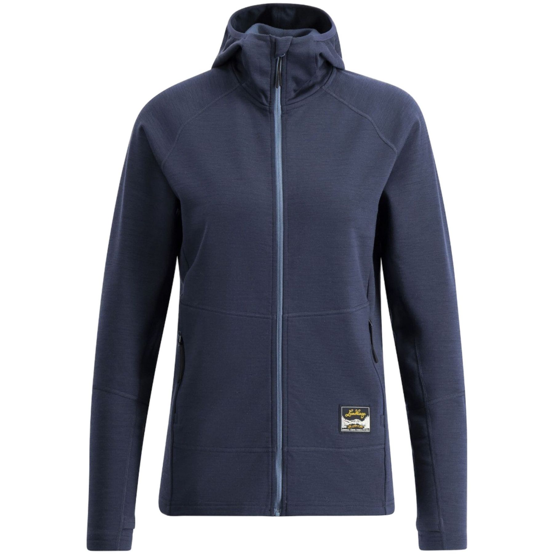 Lundhags Tived Merino Hoodie, Midlayer, Damen, Navy