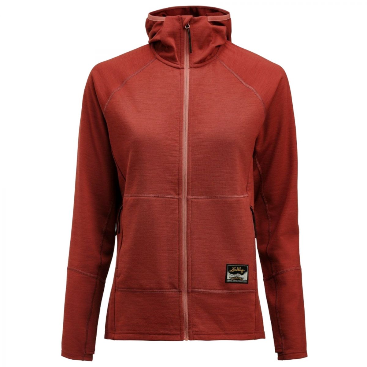 Lundhags Tived Merino Hoodie, Midlayer, Damen, Rot — 2