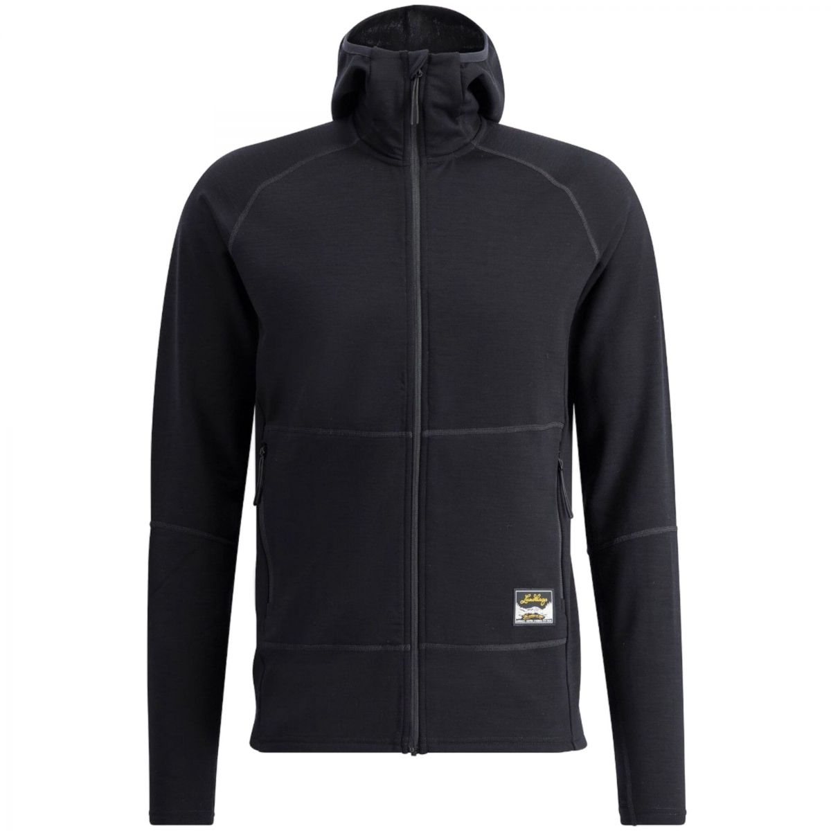 Lundhags Tived Merino Hoodie, Zwischenschicht, Herren, Schwarz — 2