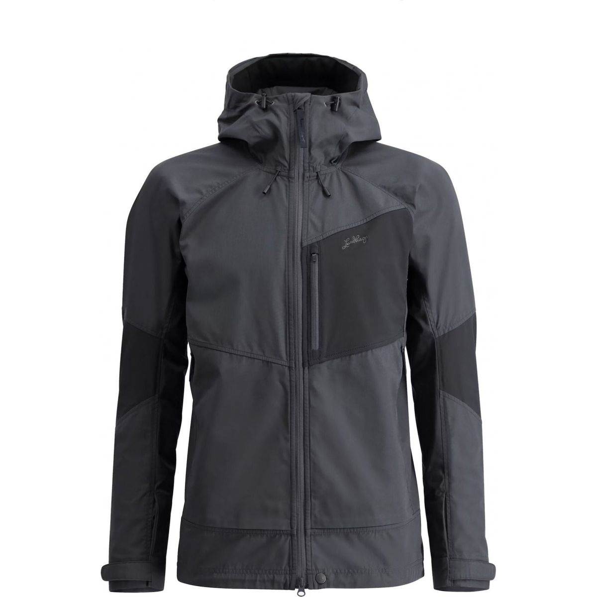 Lundhags Tived Stretch Hybrid Jacke, Softshelljacke, Herren, Grau — 2