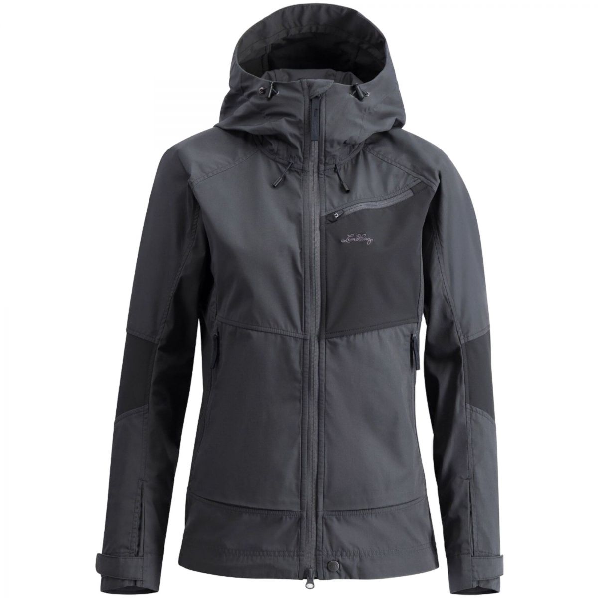 Lundhags Tived Stretch Hybrid Jacket, Softshelljacke, Damen, Grau — 2