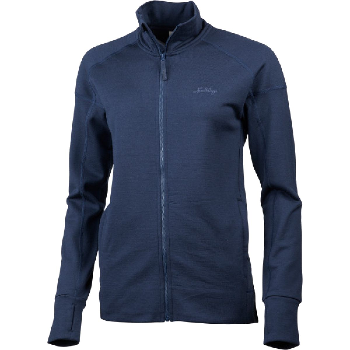 Lundhags Ullto Merino Ws Full Zip, Zwischenschicht, Damen, Blau
