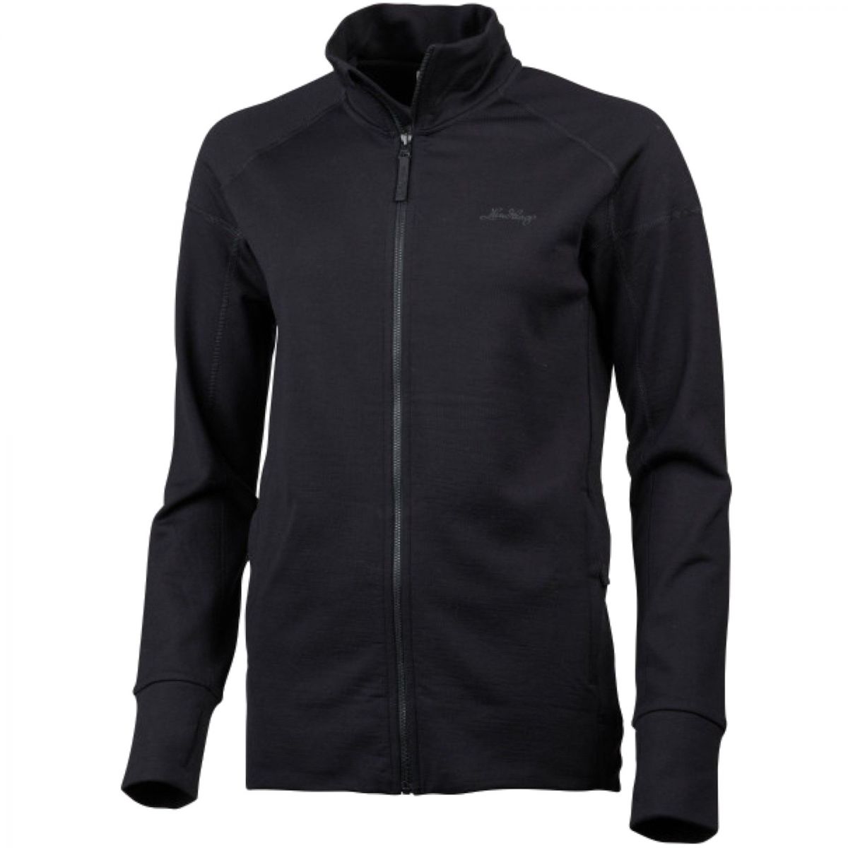 Lundhags Ullto Merino Ws Full Zip, Zwischenschicht, Damen, Schwarz — 2