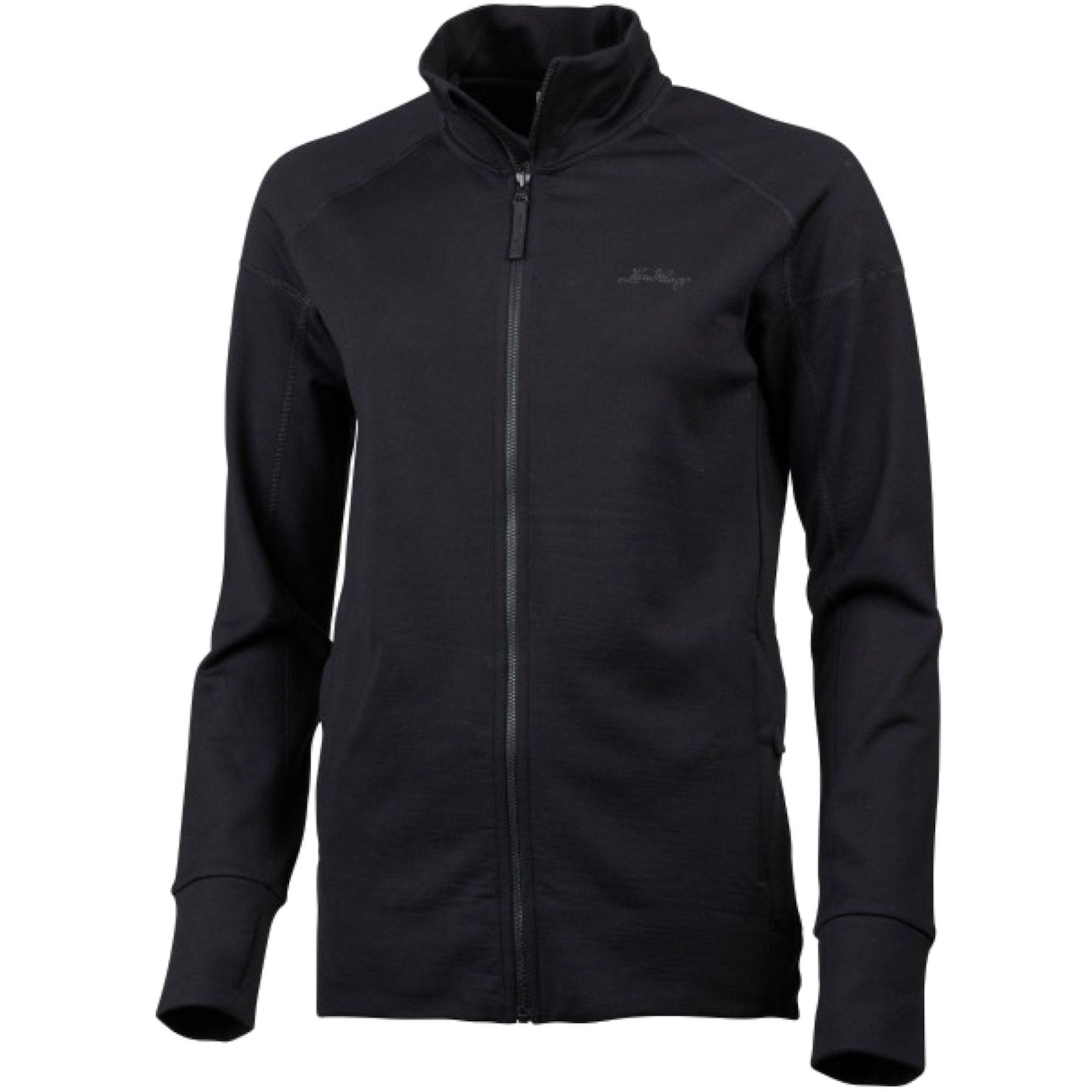 Lundhags Ullto Merino Ws Full Zip, Zwischenschicht, Damen, Schwarz