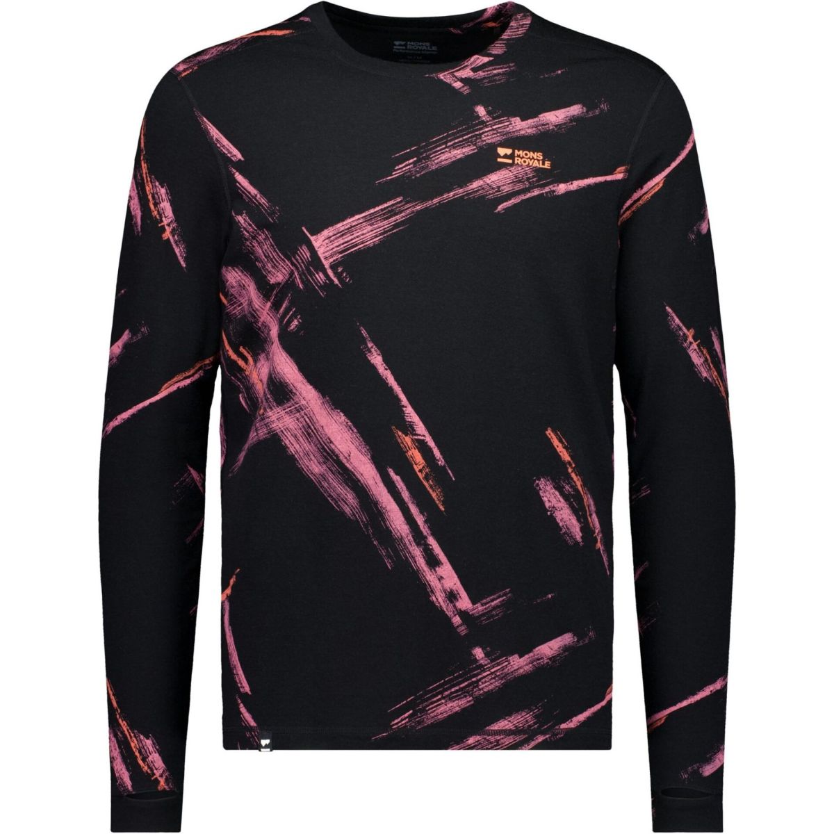 Mons Royale Cascade Merino Base Layer Long Sleeve Set, Herr, airbrush — 2