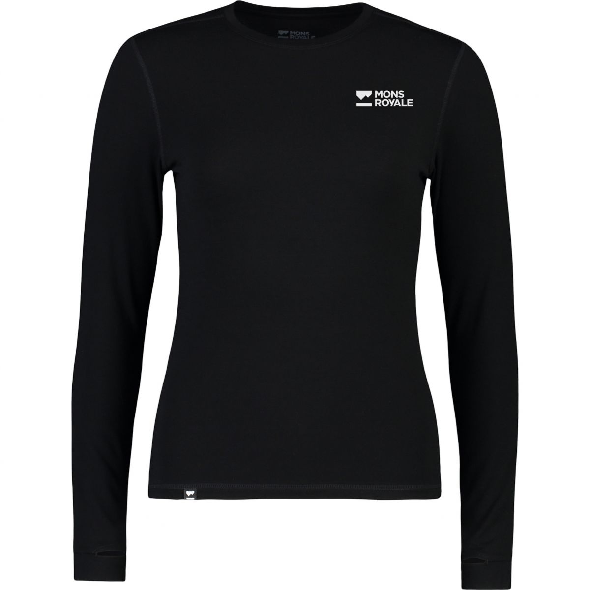 Mons Royale Cascade Merino Base Layer Set, Damen, sort — 2