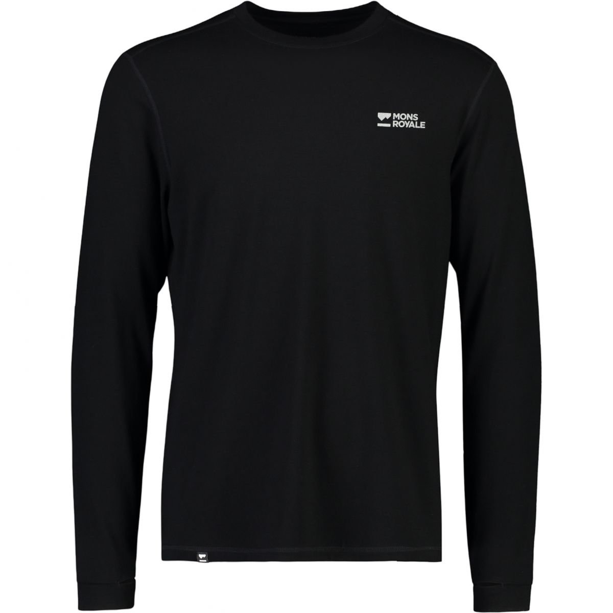 Mons Royale Cascade Merino Base Layer, Skiunterhemd, Herren, schwarz — 2