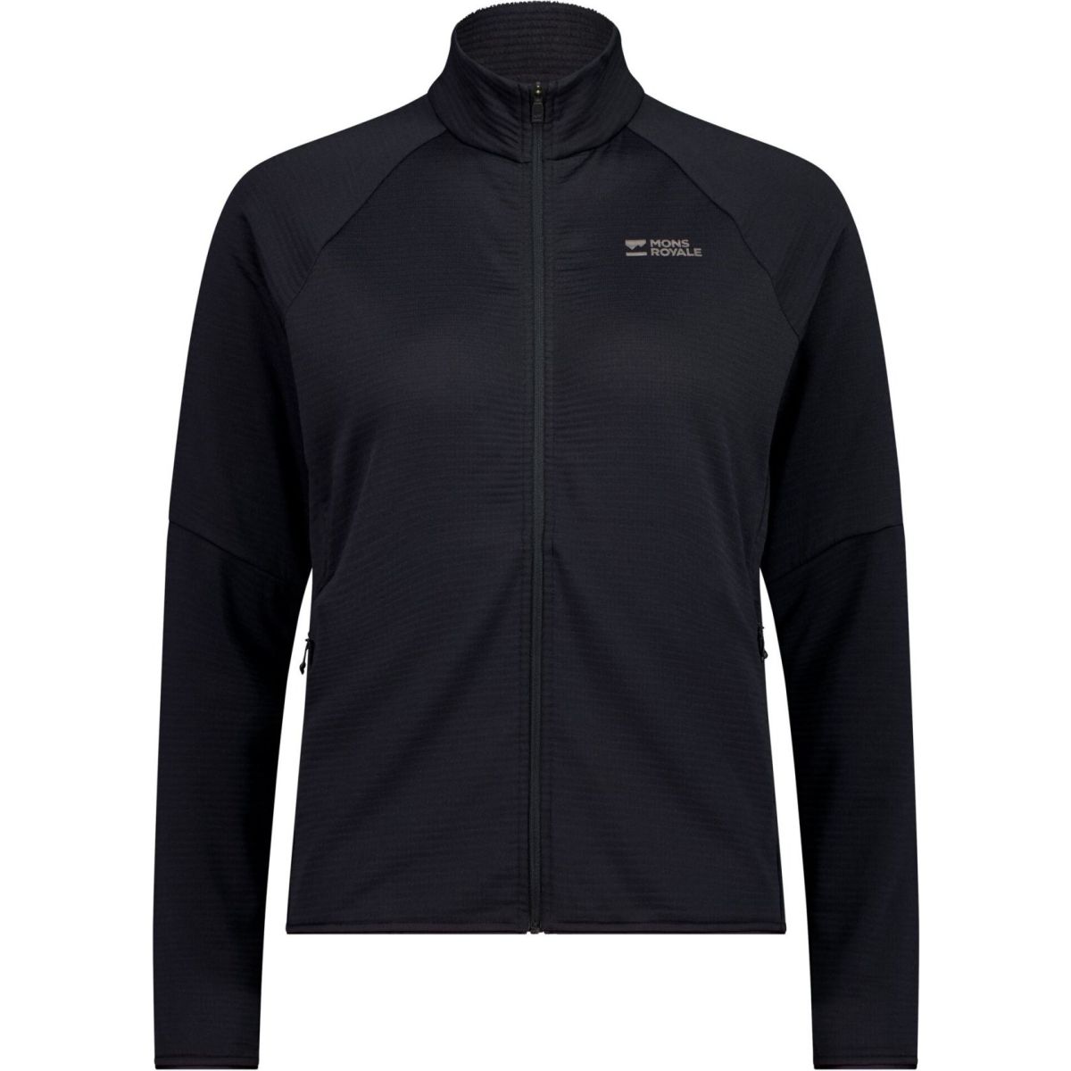 Mons Royale Quad Merino Fleece Jacket, Fleecejacke, Damen, schwarz — 2