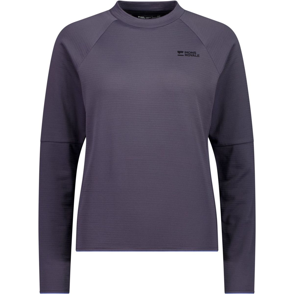 Mons Royale Quad Merino Fleece Pullover, Fleecepullover, Damen, lila — 2