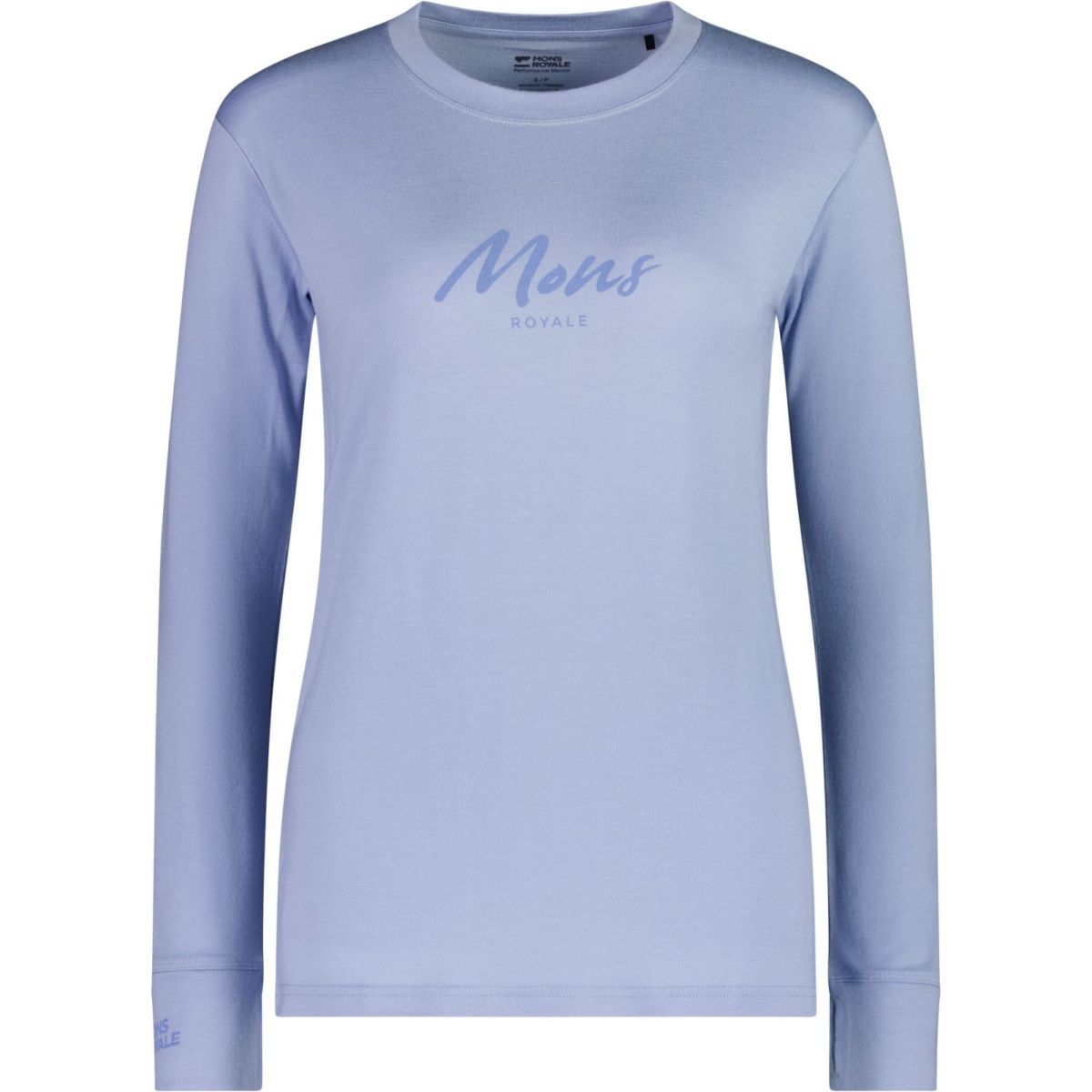 Mons Royale Yotei Merino Classic Long Sleeve, Skiunterhemd, Damen, blau — 2