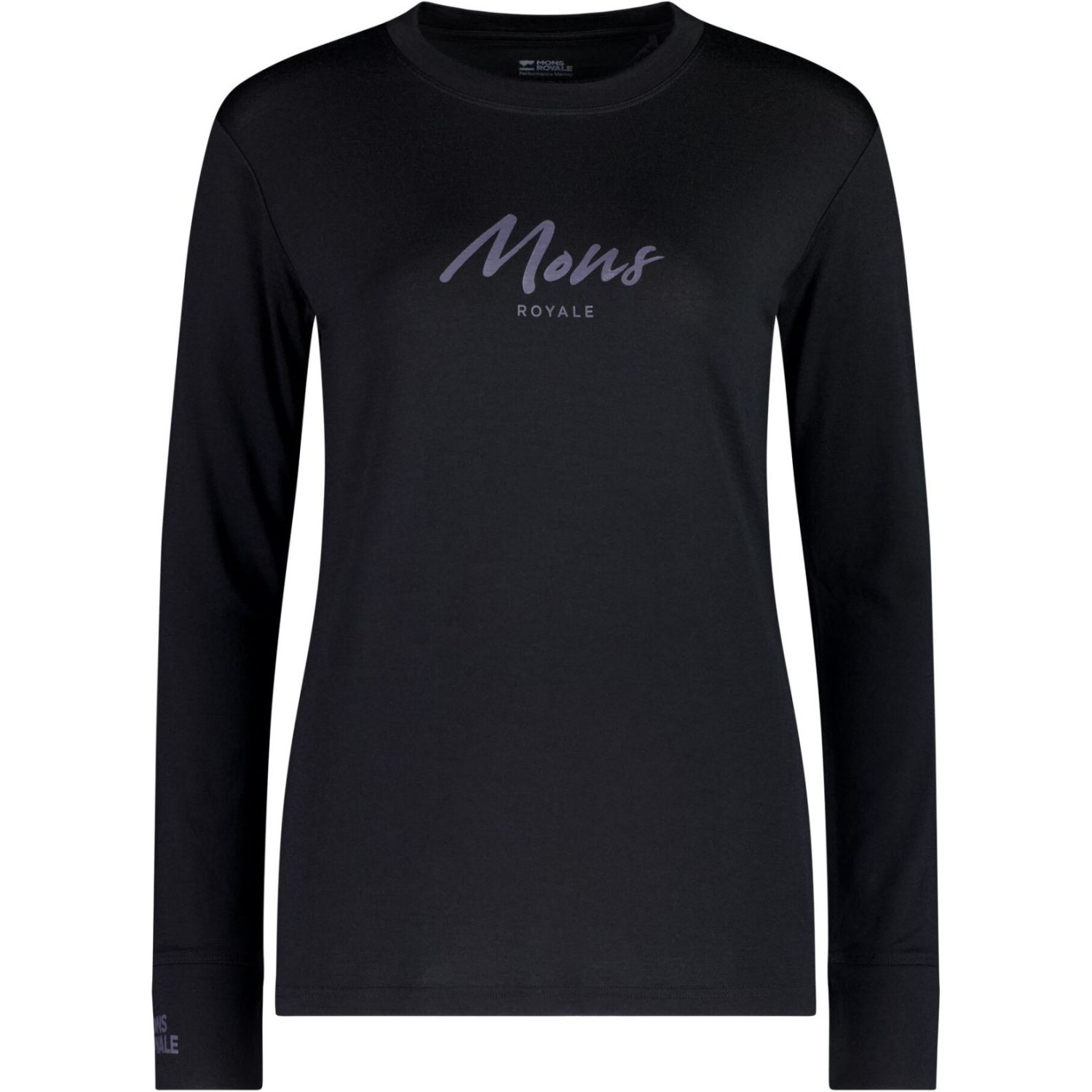 Mons Royale Yotei Merino Classic Long Sleeve, Skiunterhemd, Damen, schwarz