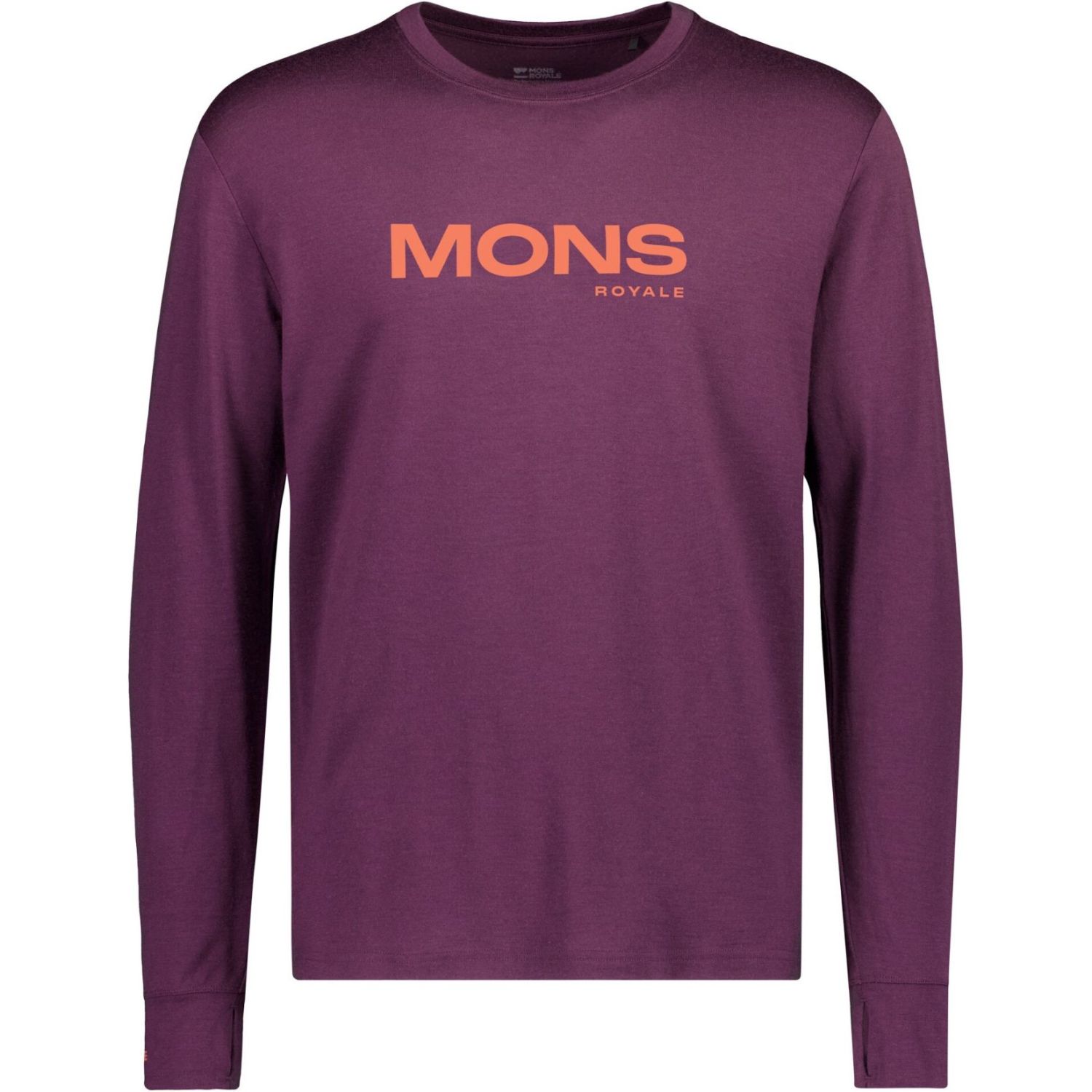 Mons Royale Yotei Merino Classic Long Sleeve, Skiunterhemd, Herren, lila